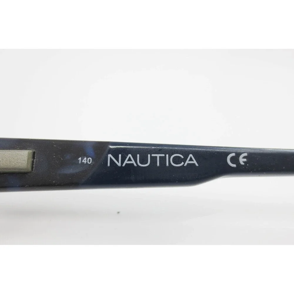 Nautica Mens N7261 316 Navy Blue Semi Rimless Rectangular Eyeglass Frames